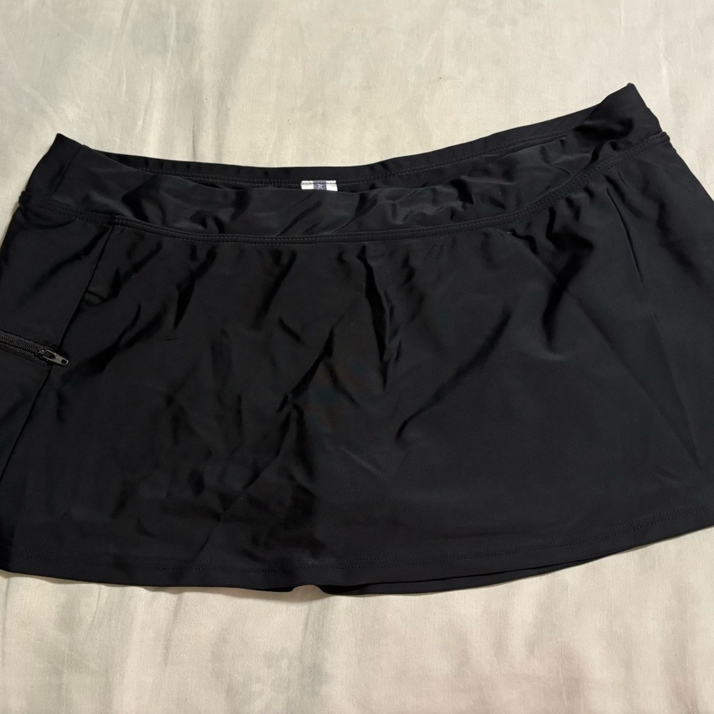 Black Swim Skirt